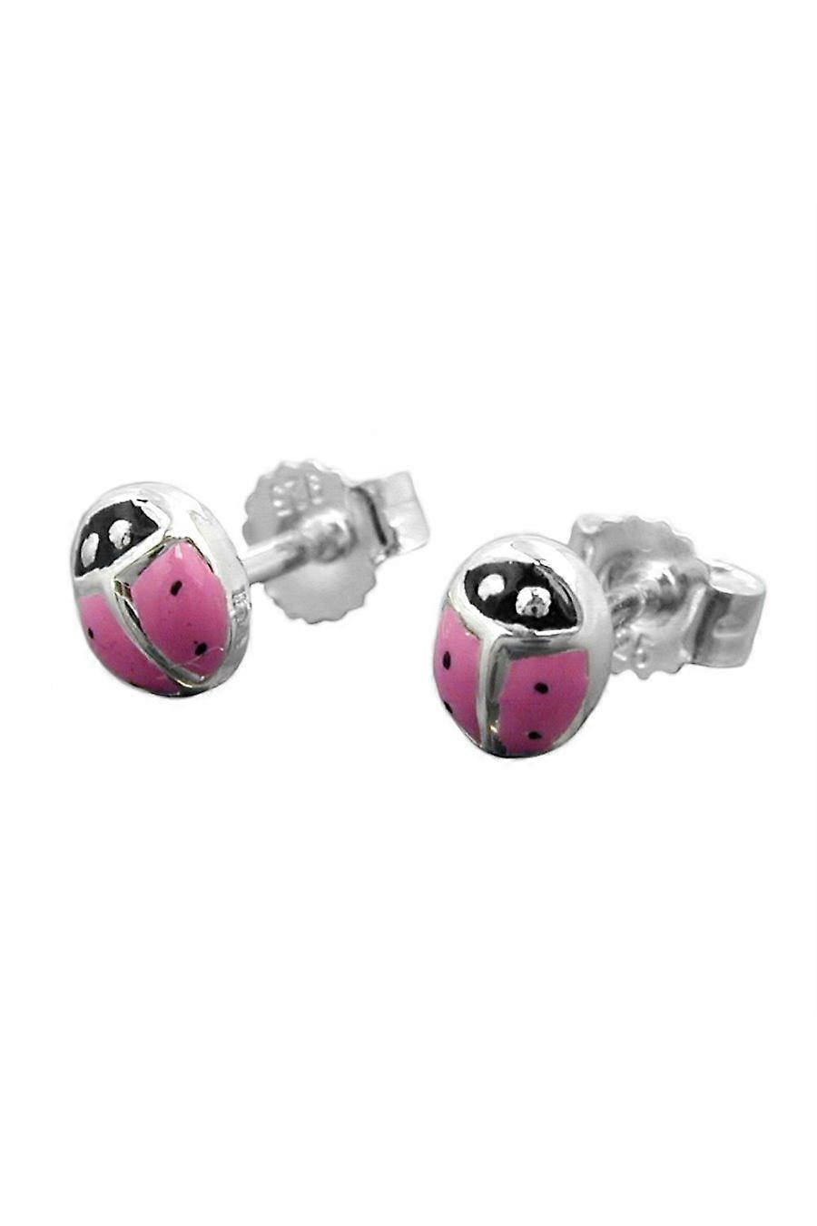 Stud Earrings Ladybird Rose Silver 925 - Gl93337