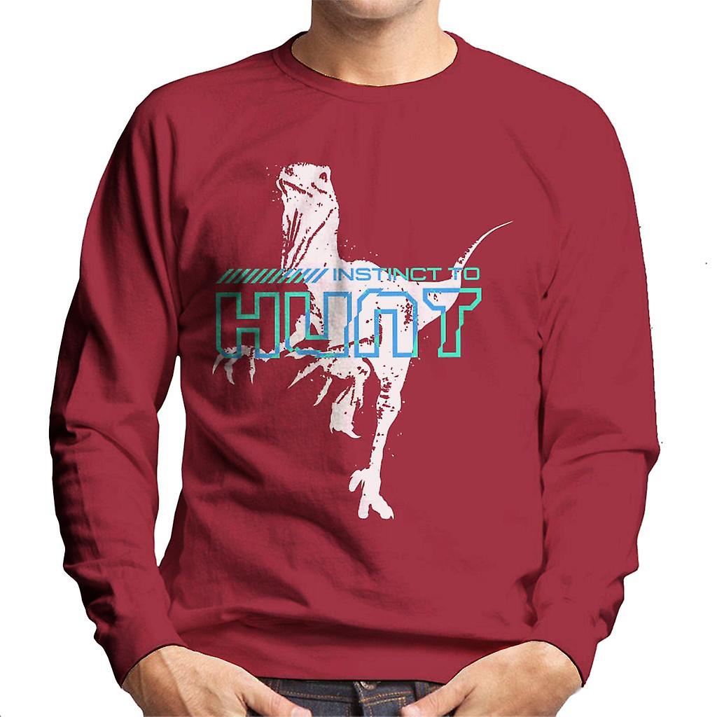 Jurassic Park Velociraptor Instinct To Hunt Men's Sweatshirt