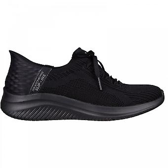 Women's Skechers Ultra Flex 3.0 Brilliant Path | Black | Womens Slip Ins Trainers