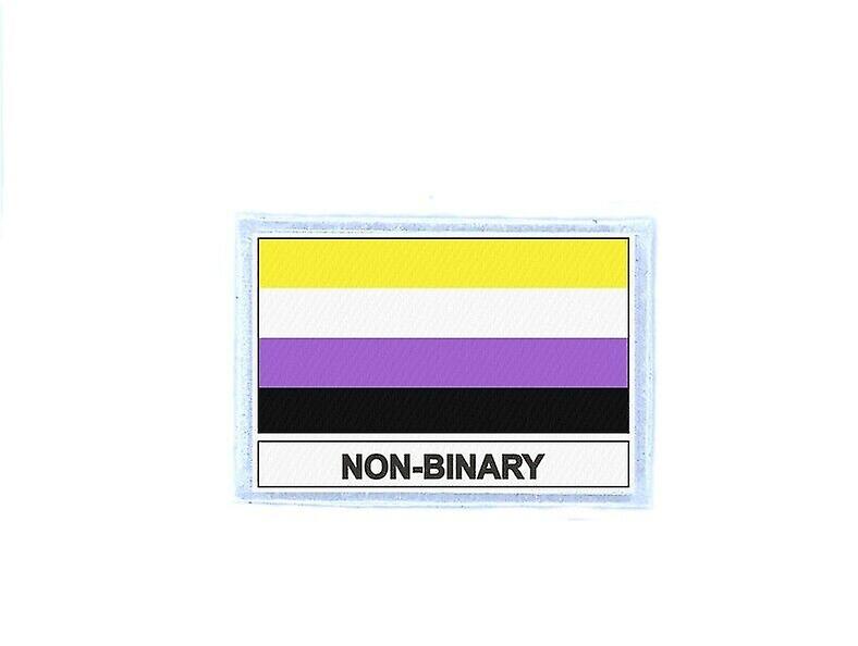 Ecusson patch badge prints non binary non binary flag