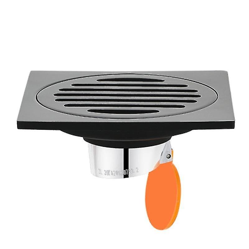 Shower Drain Filter,Thickened Stainless Steel Floor Drain Drain Cover with Anti-Odor Glue Straight B