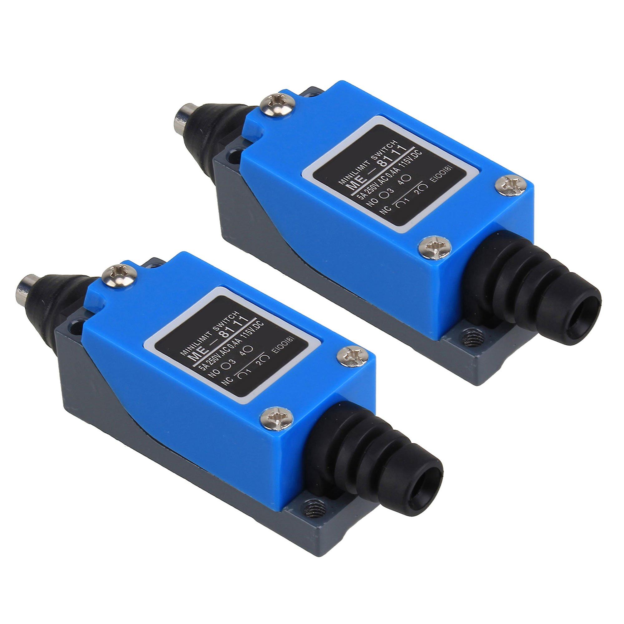 TZ ME 8111 Switch Control Momentary Limit Switch Blue 250V Pack of 2