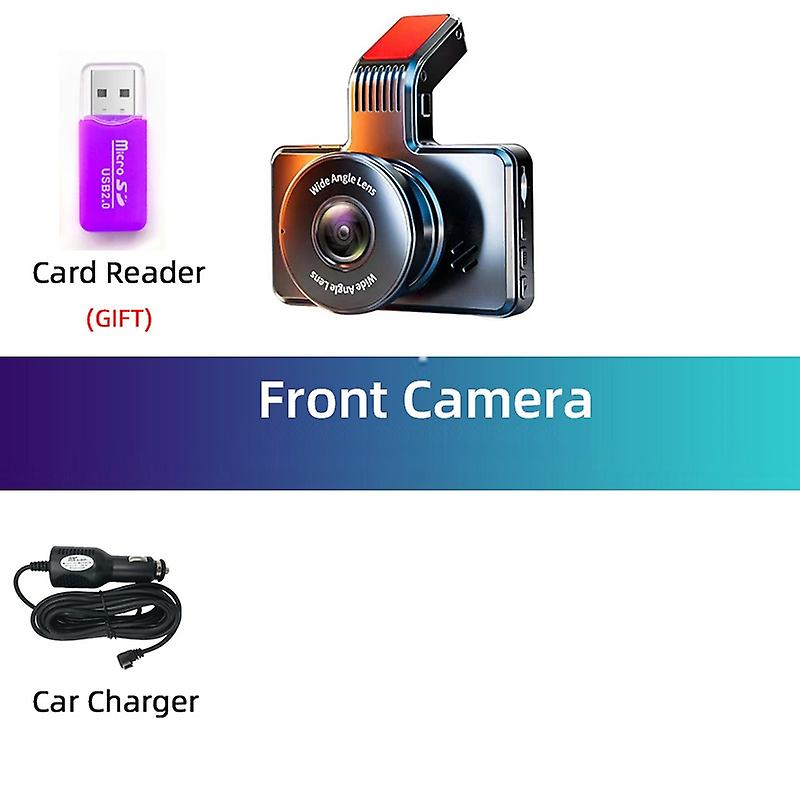 Car Dash Cam 1080p Dash Camera Dual Lens Built In Dvr Recorder Dashcam G-sensor Loop Recording Parking Monitoring