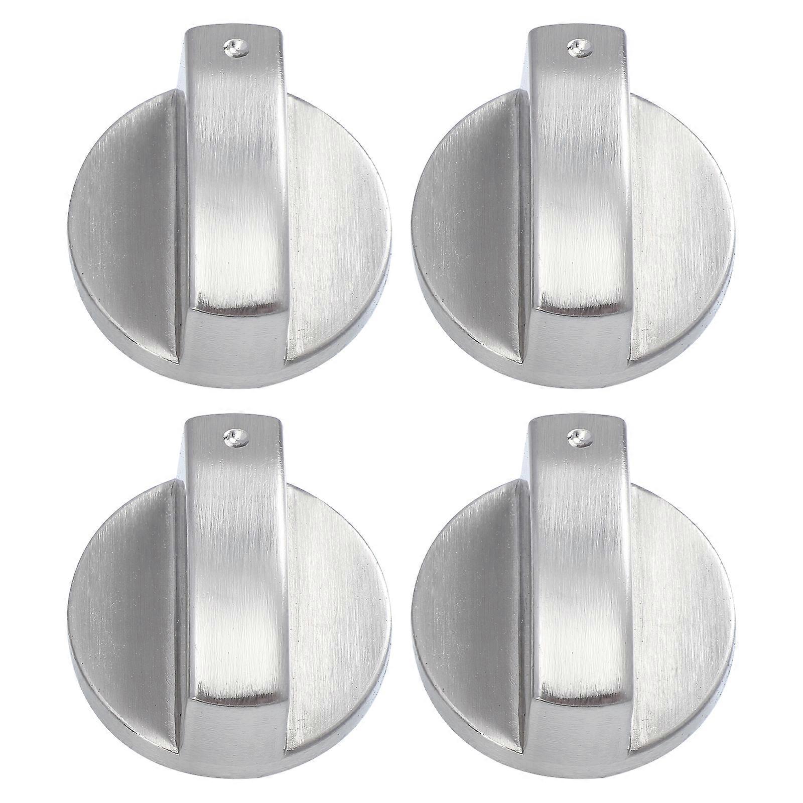 4pcs Replacement Stove Knobs Universal Electric Range Knob Metal Burner Control Knobs