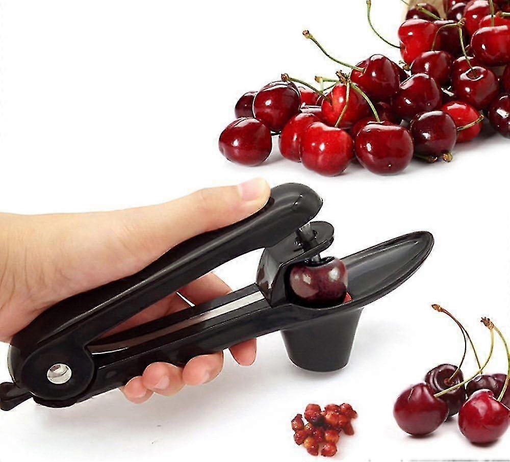 New ModelsLINJOU Cherry Pitter Remover,Cherry Fruit Kitchen Olive Core Remove Pit Tool(black)