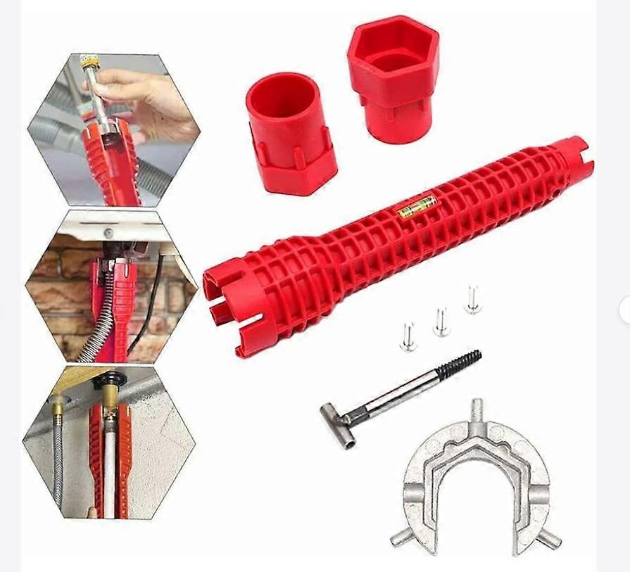 Multi-Function Sink Installation Tool, Multi-Purpose Faucet Clamp Wrench, Repair Tool 25.6cm