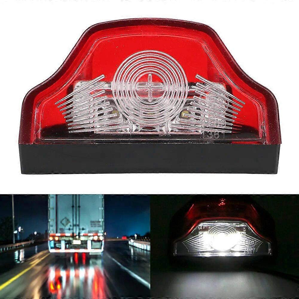 Car License Plate Light Waterproof 3 LED DRL Day Running Lamps Side Number Lamps E9 12V 24V Accessories for Lorry Truck Trailer ST1M842