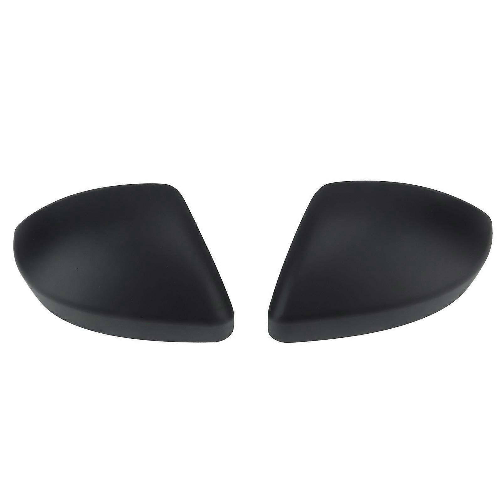 2pc Rearview Mirror Cover Cap Door Rearview Mirror Cover Caps Replacement for Range Rover Matte Black E2U911