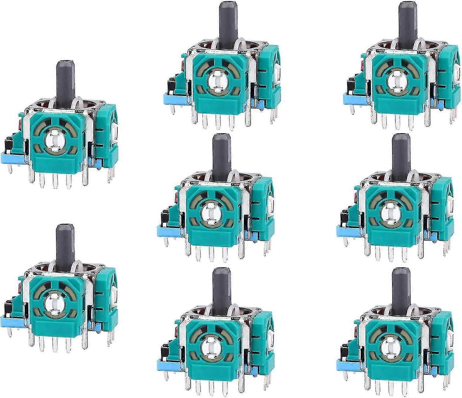 8pcs Joysticks Replacement for DualSense PS5 Controller, 3D Analog Sensor Wheel Thumb Sticks Joystic