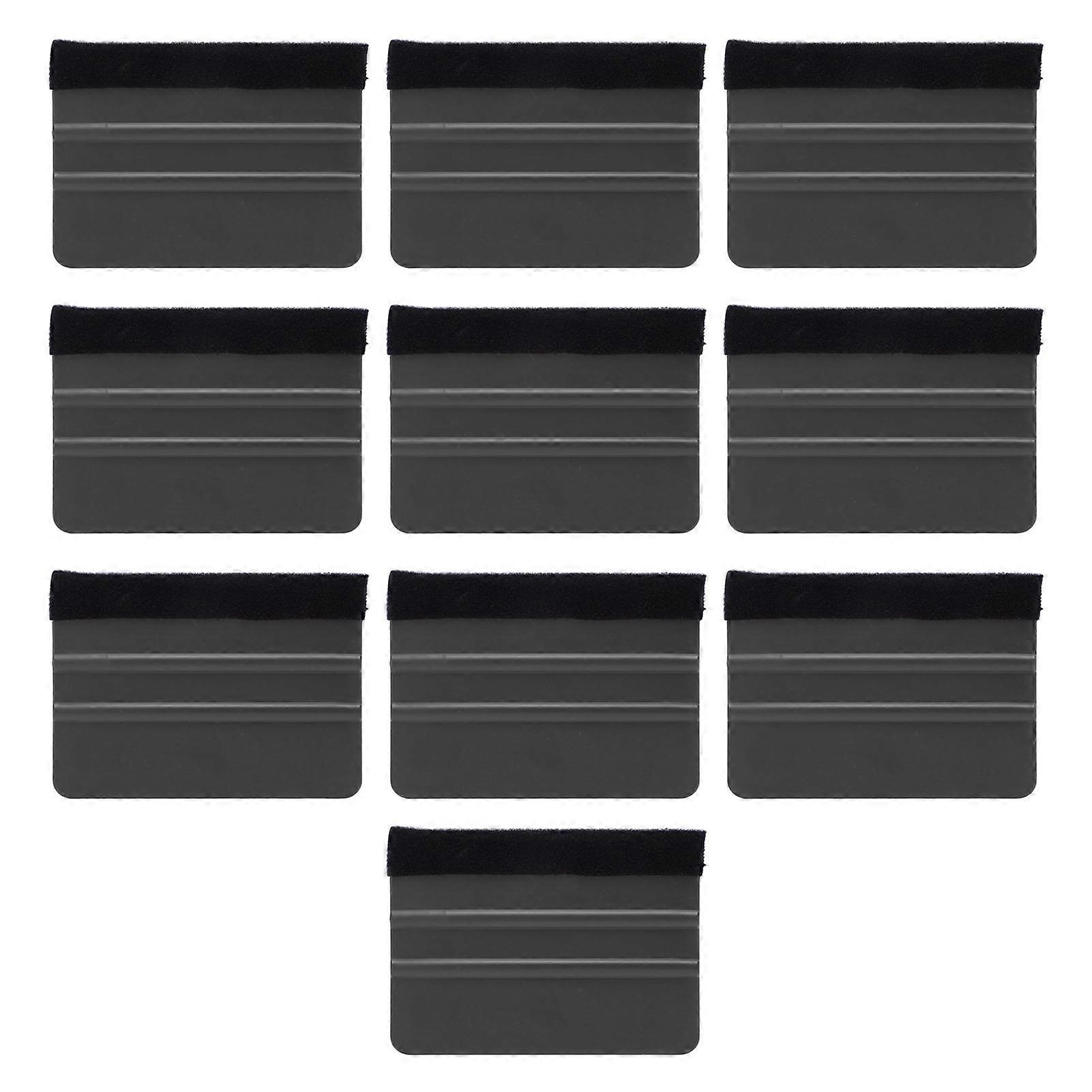 10Pcs ξύστρα βινυλίου αυτοκινήτων ανθεκτική επαγγελματική βινυλίου αισθητή σπάτουλα για τη συσκευασία ταινιών βινυλίου ηλεκτρονική επισκευή μαύρη