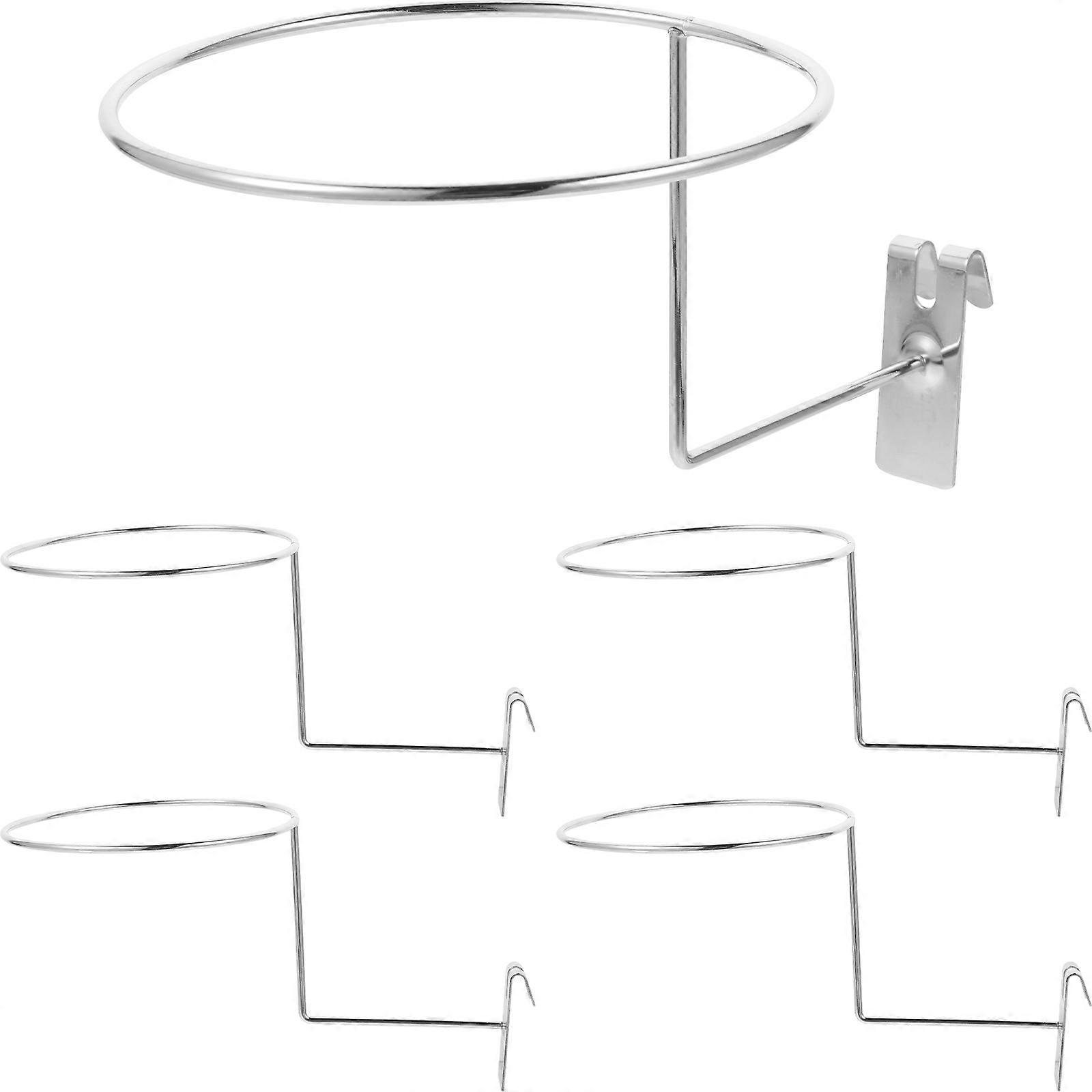 5pcs Hat Rack Hat Display Holder Ball Rack Sports Ball Holder Rack for Wire Grid Panels