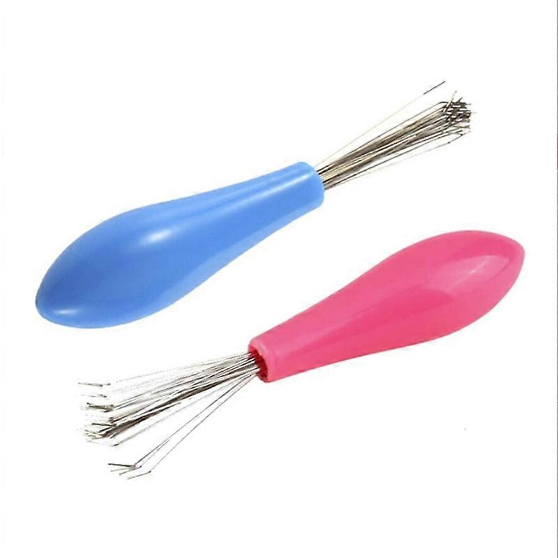 Comb Hair Brush Cleaner Plastic Metal Cleaning Remover Embedded Tool Remover Handle Tangle Hair Comb Accessories Random Color