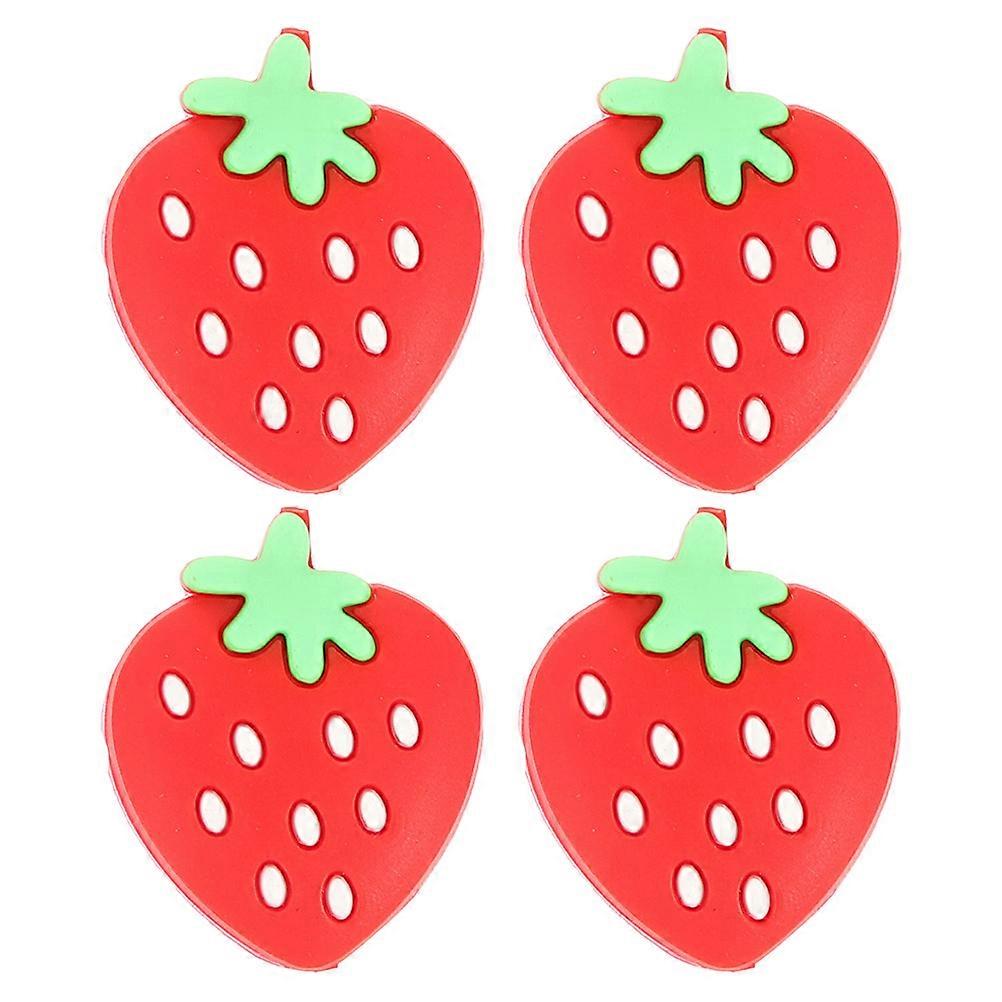 4pcs Racket Shock Dampener Tennis Shaped Tennis Racket Vibration Absorber Tennis Accessory