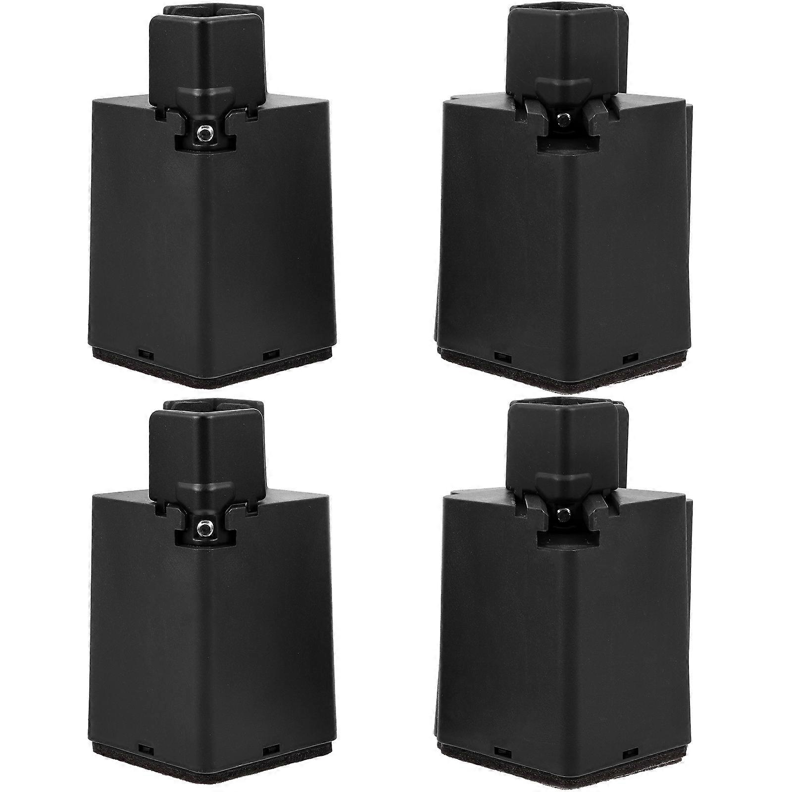 4pcs Adjustable Furniture Risers Table Foot Pads Heightening Support Pads Bed Risers