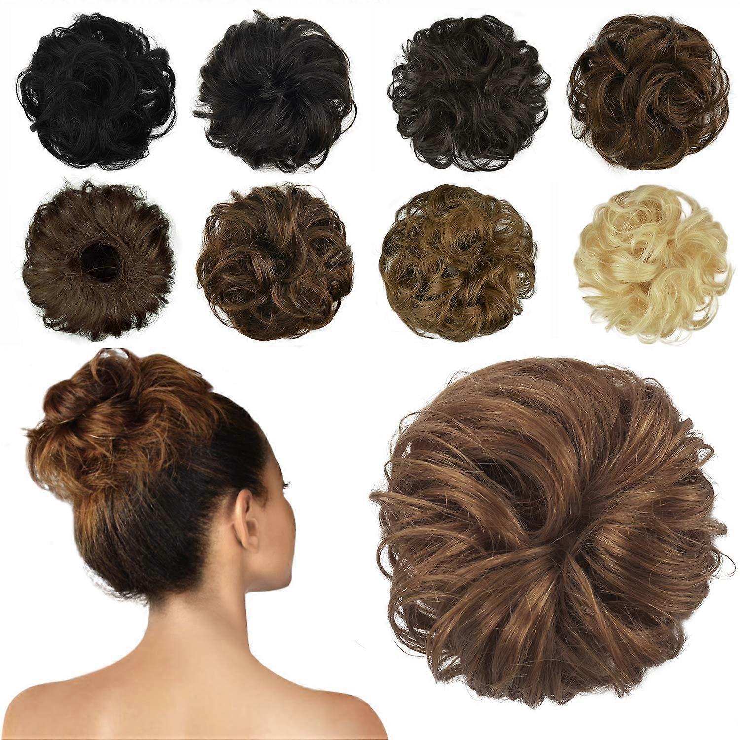 Extension de chignon 100% humain - Chignon bouclé en désordre morceau