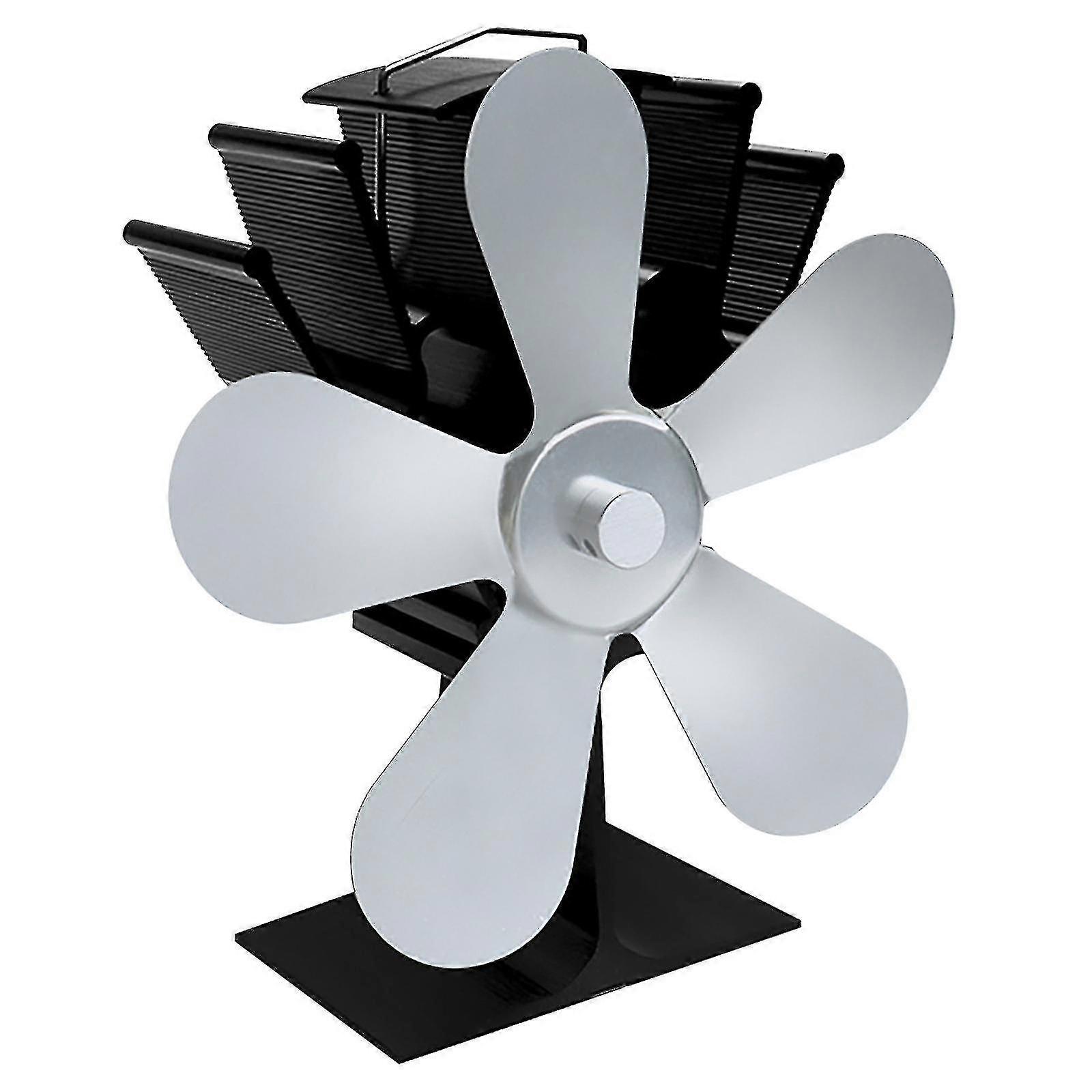 Fireplace Fan S Wood Heat-powered Fan With 5 Blades