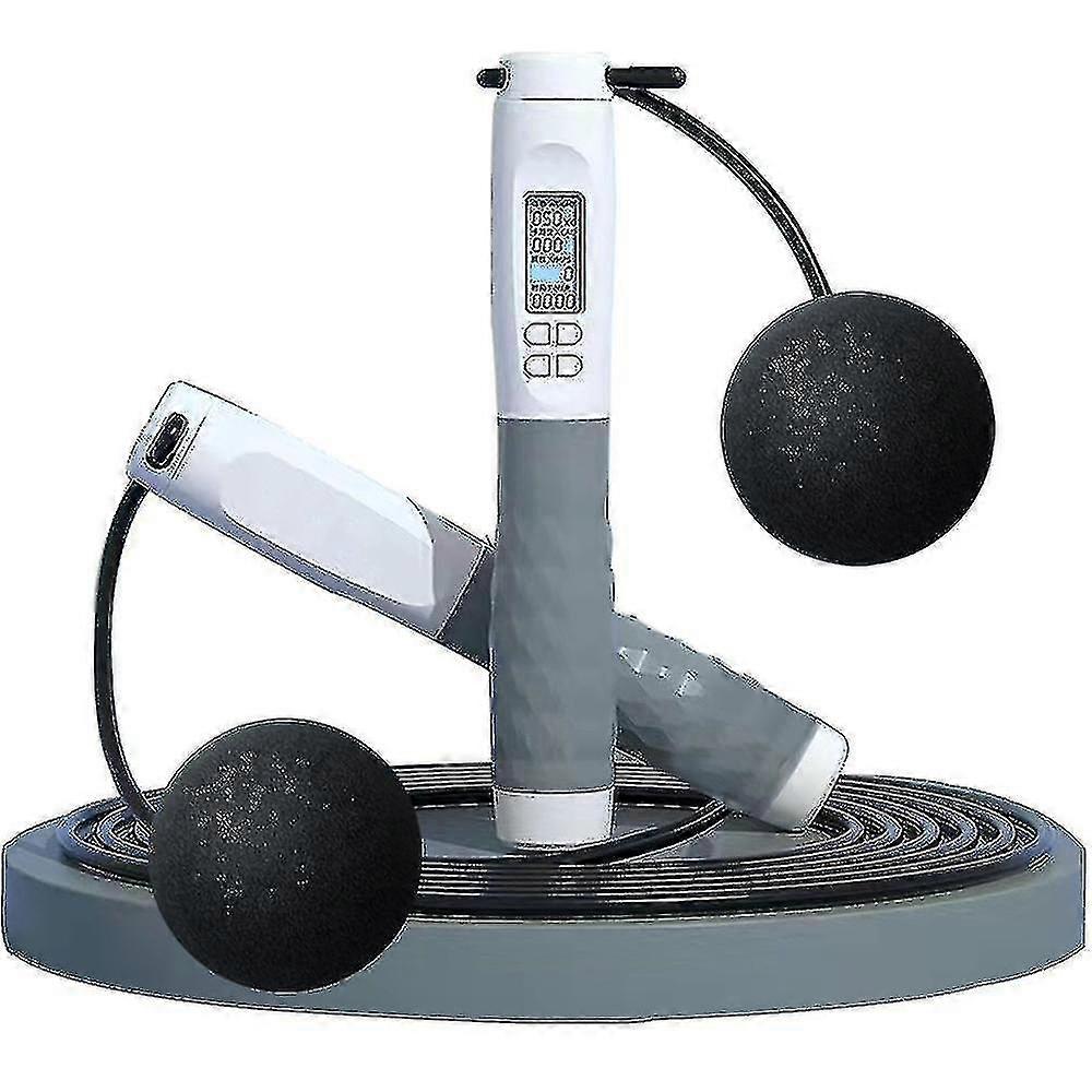 Weighted Jump Rope For Fitness, With Calorie Counter, Speed Ping Rope Forworking Out, Exercise H