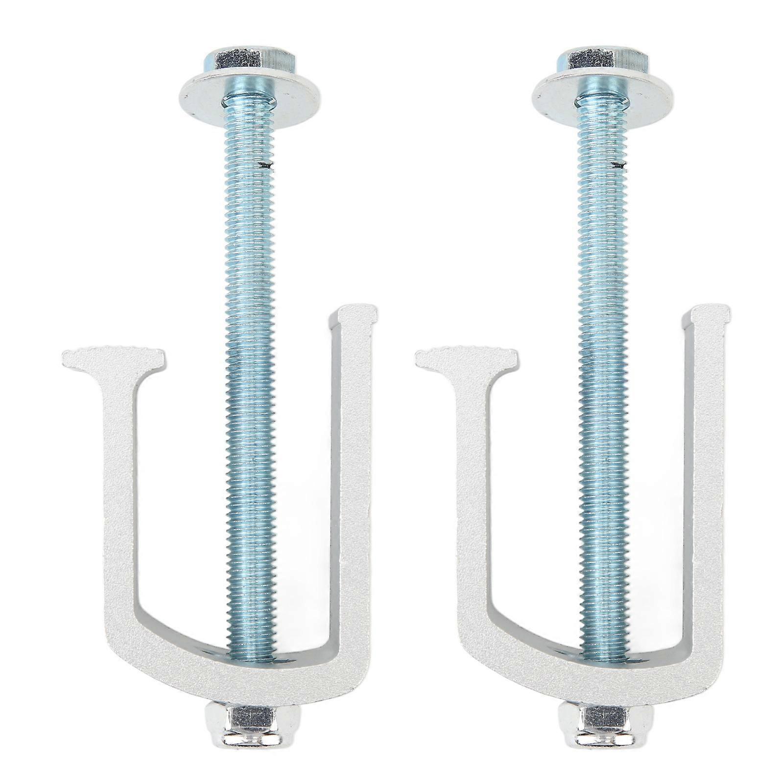 Morsetto per cassetta degli attrezzi per camion, 2 set, resistente, antiruggine, in alluminio, per cassetta degli attrezzi per camion, colore argento