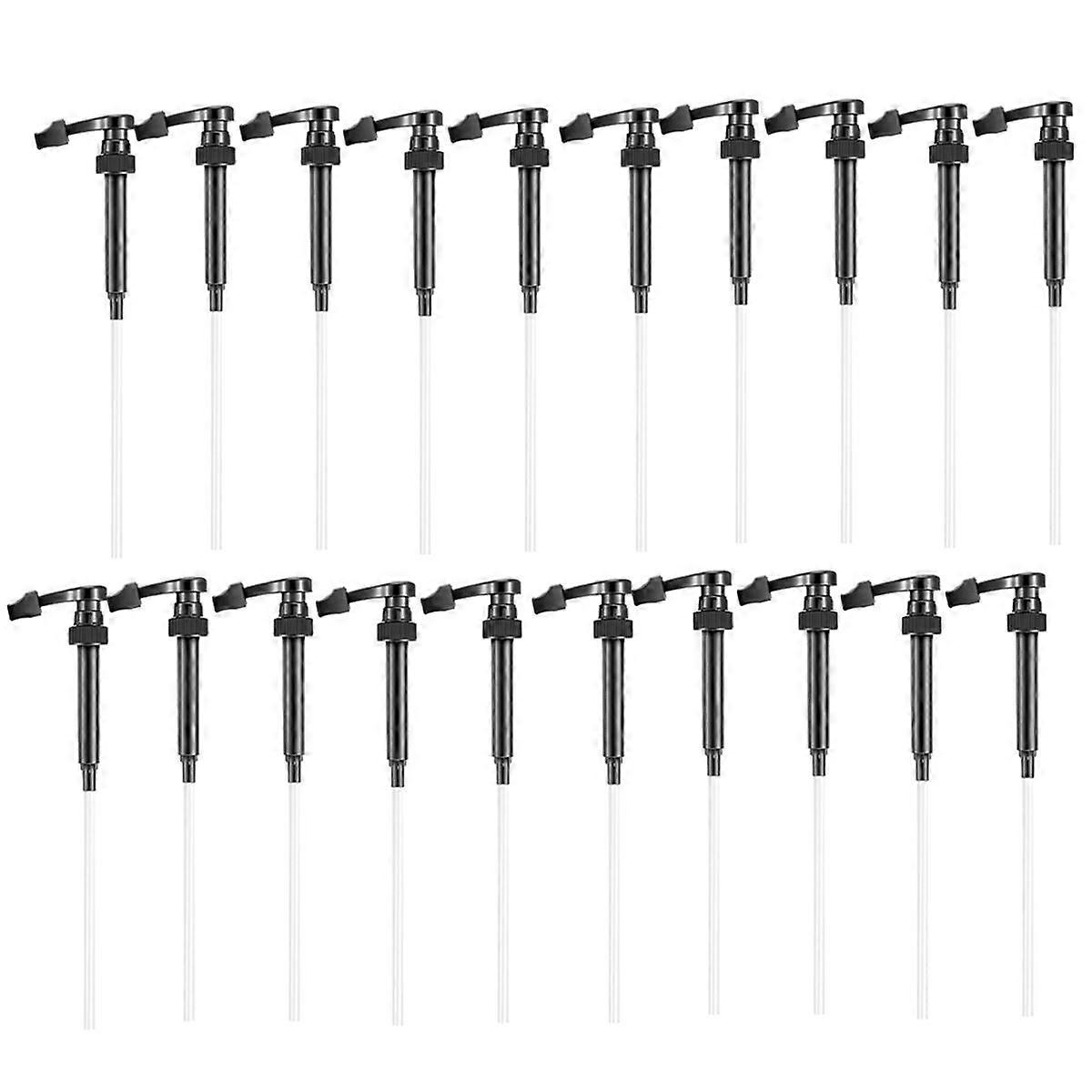 Kaffe sirup pumper, 20 pack pumper for kaffe sirup flaske, passer 750 ML kaffe sirup pumpe dispenser