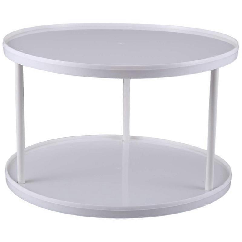Rotating 2 Tier Spices Fruit Tray Lazy Turntable Spinning Spice Rack Home Kitchen Storage Rack Rota