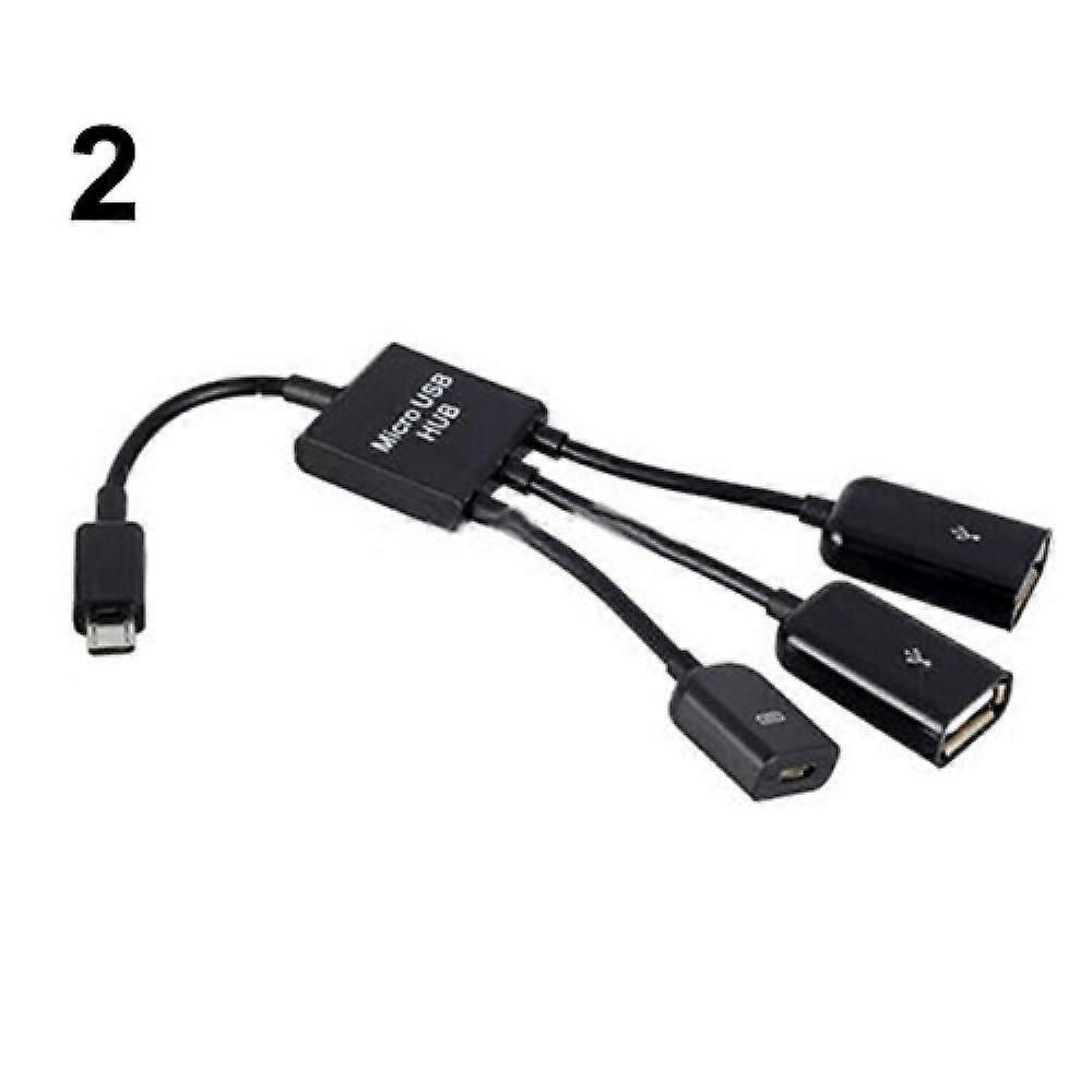 3v1 Micro USB HUB OTG samec na samici duální USB 20 adaptérový kabel pro Samsung