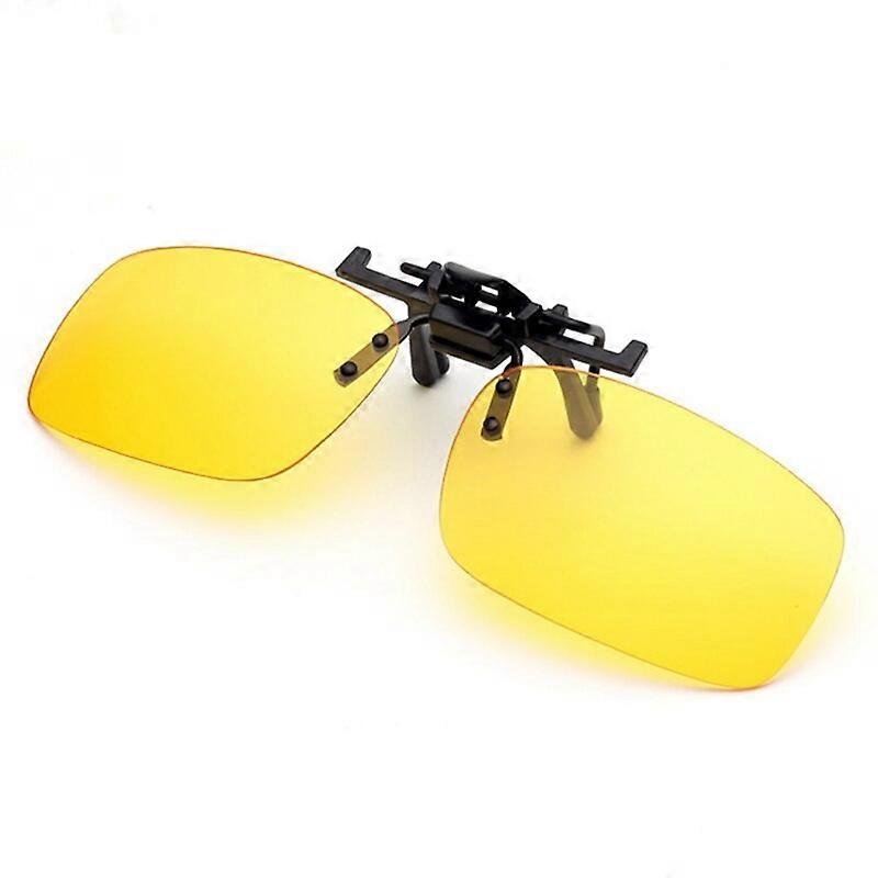 Large Glasses Car Night Driving Women Clip On Sunglasses Night Vision Glasses Anti-UVA Sun Protection Driver Goggle