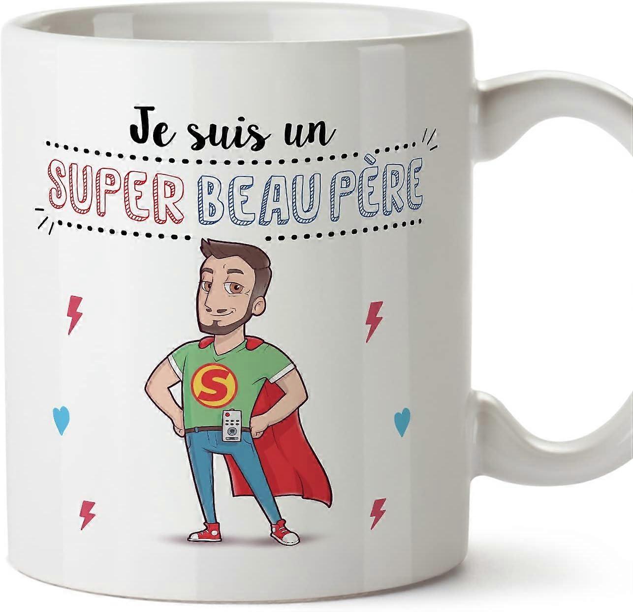 フランスのスーパーファミーユファニーギフトセラミック11オンスマグカップの義父マグカップ