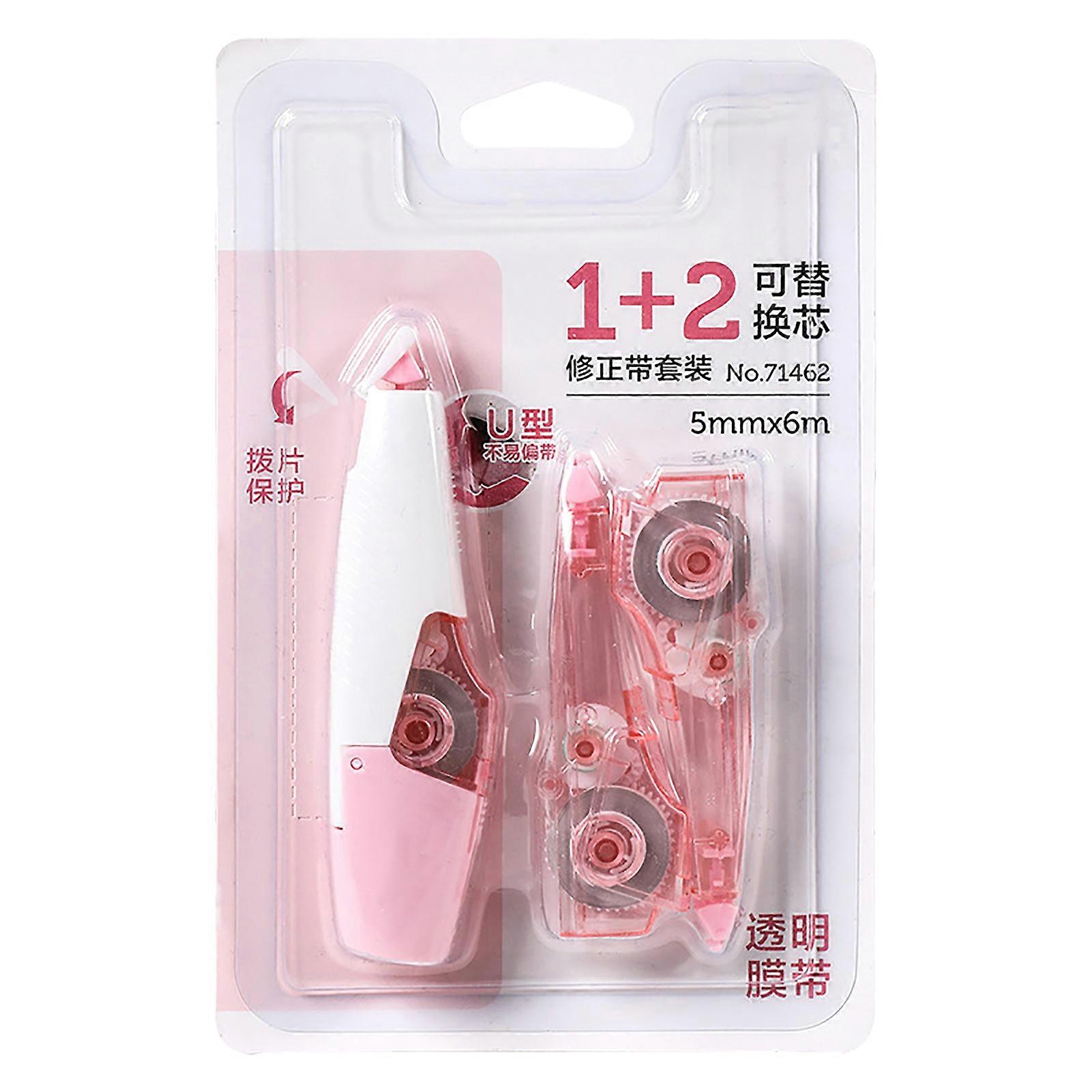 Correction Tape Cute Refillable Portable Plastic for Middle School Student Stationery