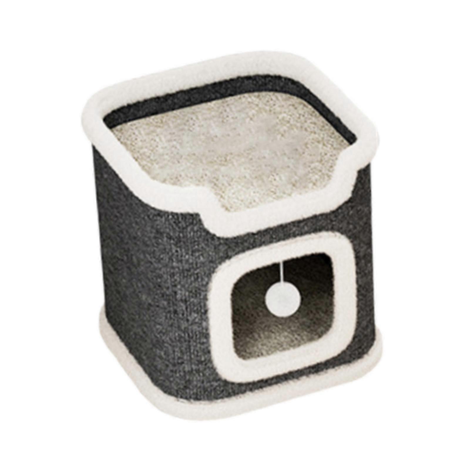 Cat Scratcher House Scratching Pad for Play and Rest Small Medium Large Cats 1 Tier