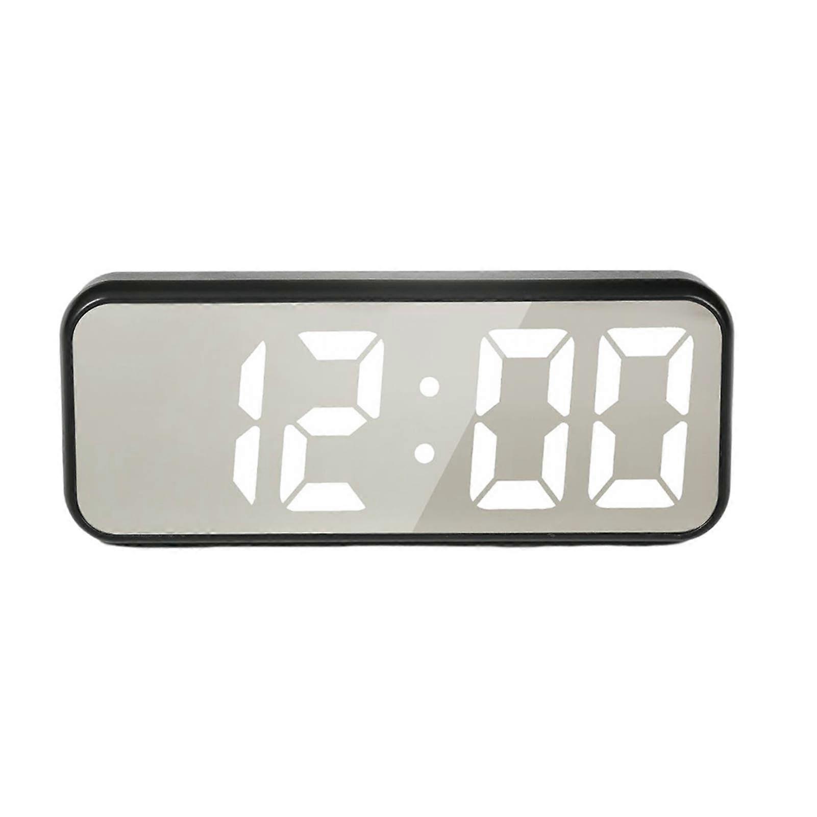 LED Display Digital Alarm Clock Dimmable Low Consumption Clock for White-collars Students for All Ages