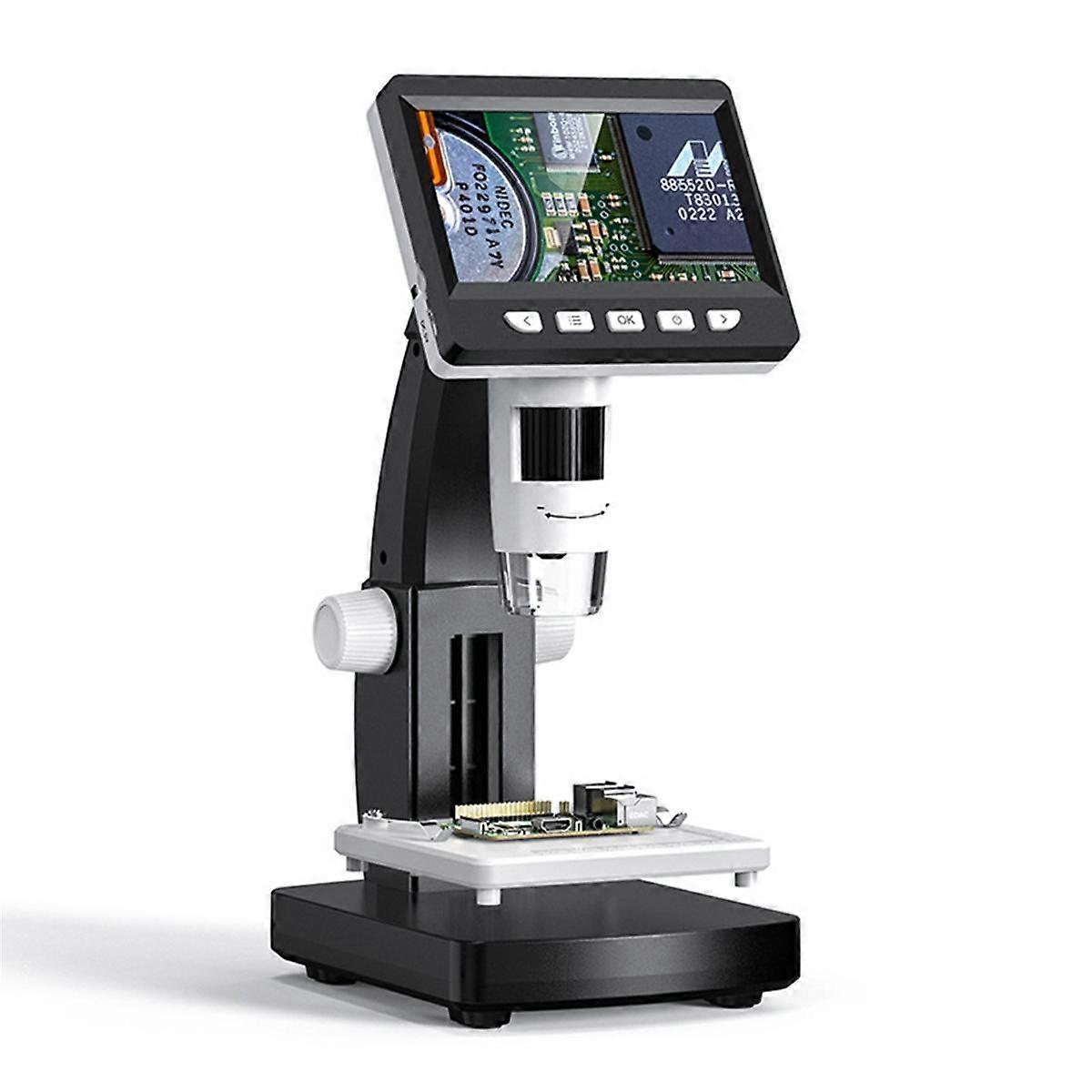 4.3inch Digital Microscope 1000X Magnification USB Coin Microscopio 8LED Electron Microscopes for C