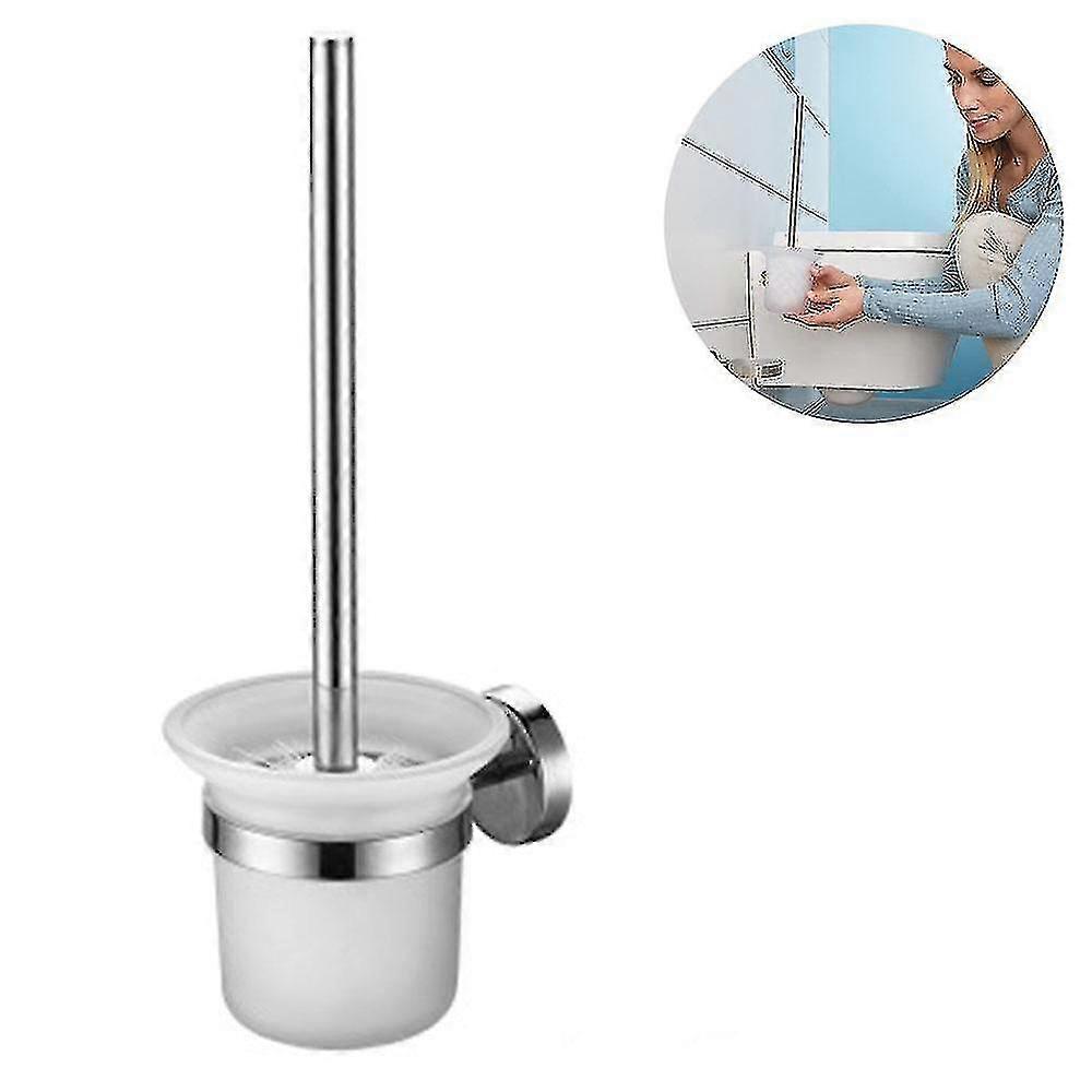 الحمام المثبتة على الحائط الزجاج المرحاض فرشاة حامل / الفولاذ المقاوم للصدأ، 1PCS