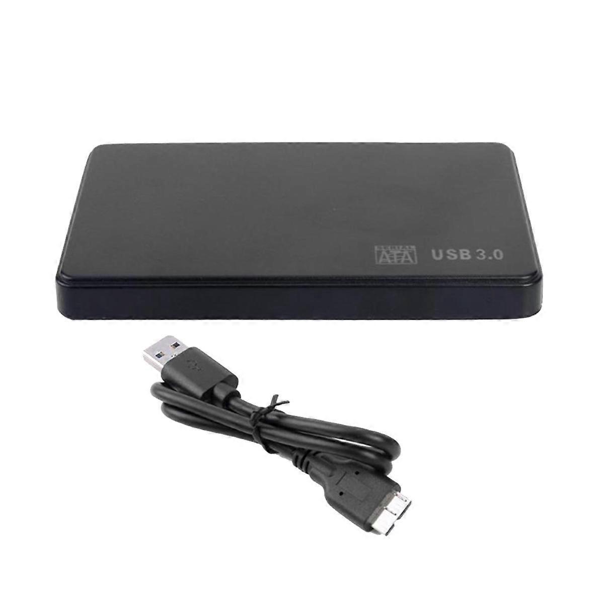 2.5In SATA to USB 3.0 Solid State Enclosure Mobile Hard Disk Cassette with USB3.0/2.0 Cable for HDD