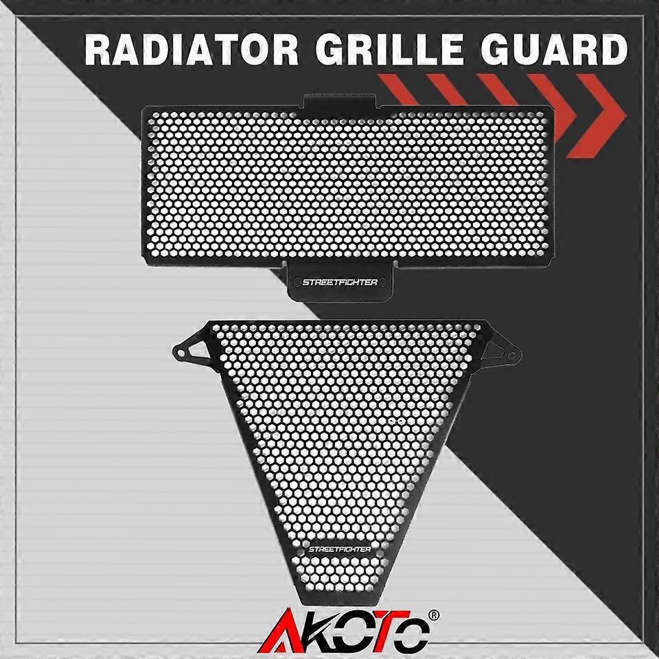 Motorcycle Aluminum Radiator Guard Protection Grille Cover FOR DUCATI Streetfighter V2 StreetfighterV2 2022 2023 Cooler Mesh Net