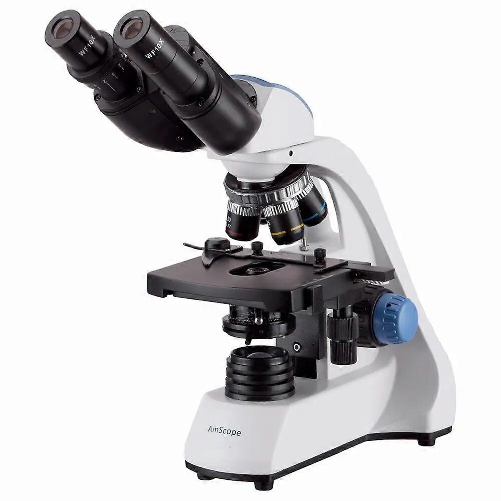 AmScope 40X-2000X LED Binocular Compound Microscope with 3D Two-Layer Mechanical Stage--Or Ship from Moscow