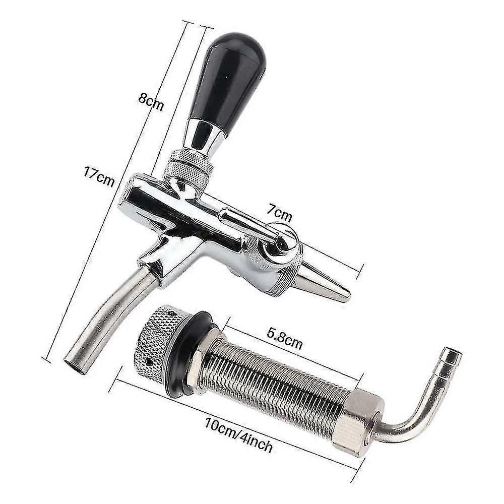Adjustable Draft Beer Faucet Plating Homebrew Kegerator Beer Tap
