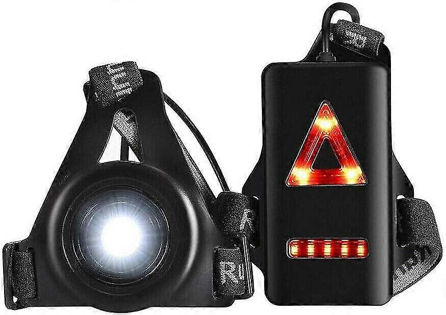 Running Lights Chest Lights For Rnners 3 Modes Body Torch Usb Rechargeable Body Lamp Wearable Night Running Accessories Reflective Running Gear