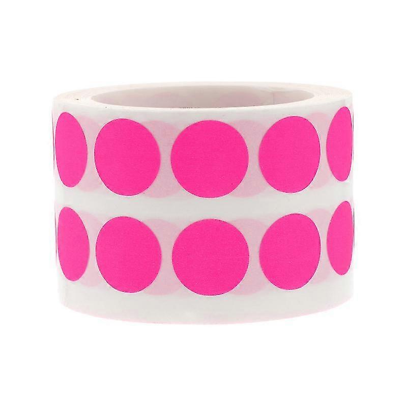 1 Roll Of Fluorescent Dot Stickers Self-adhesive Stickers Round Scrapbook Decals