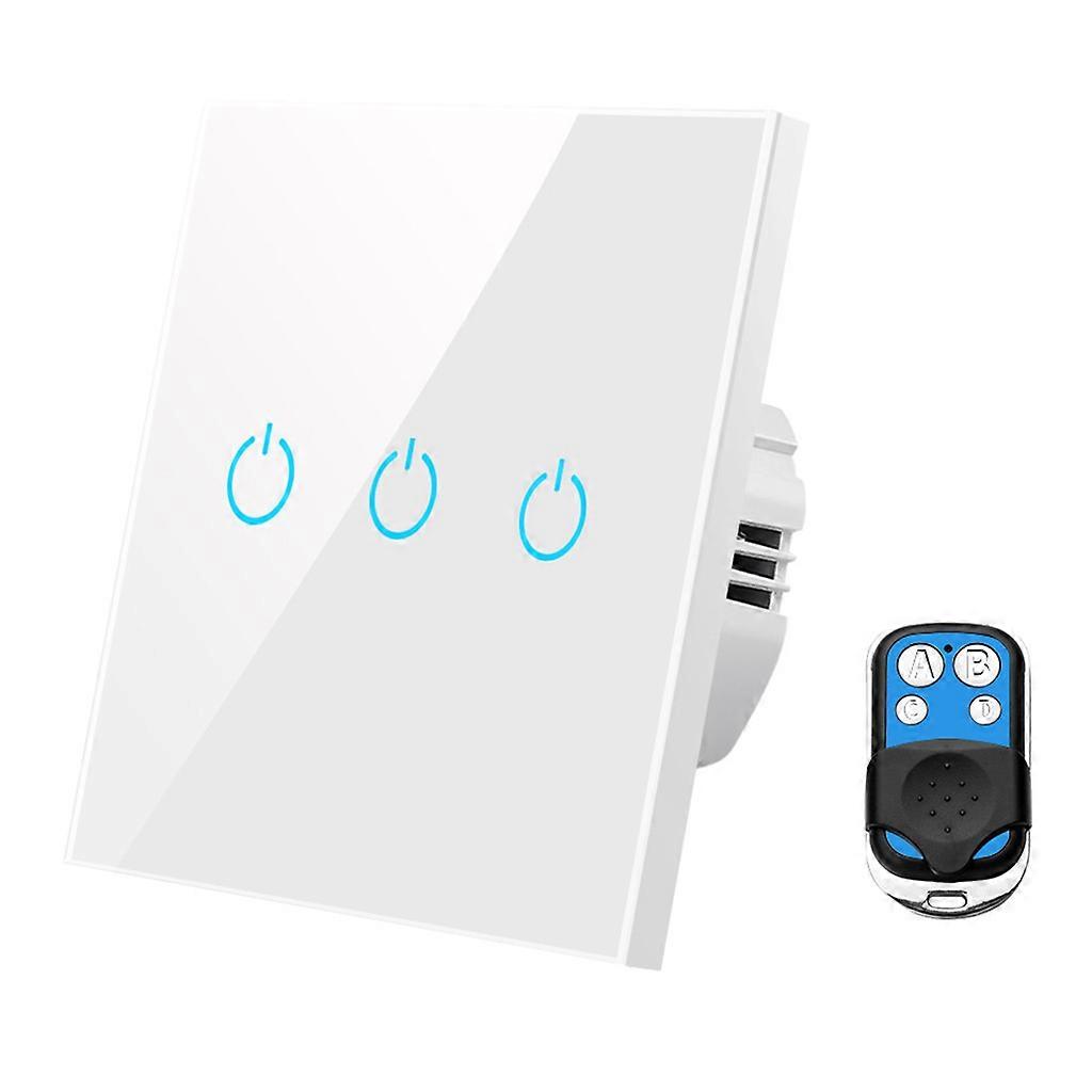 86 Type Wireless Switch Remote Control Crystal Glass Light Wall for Touch Switch