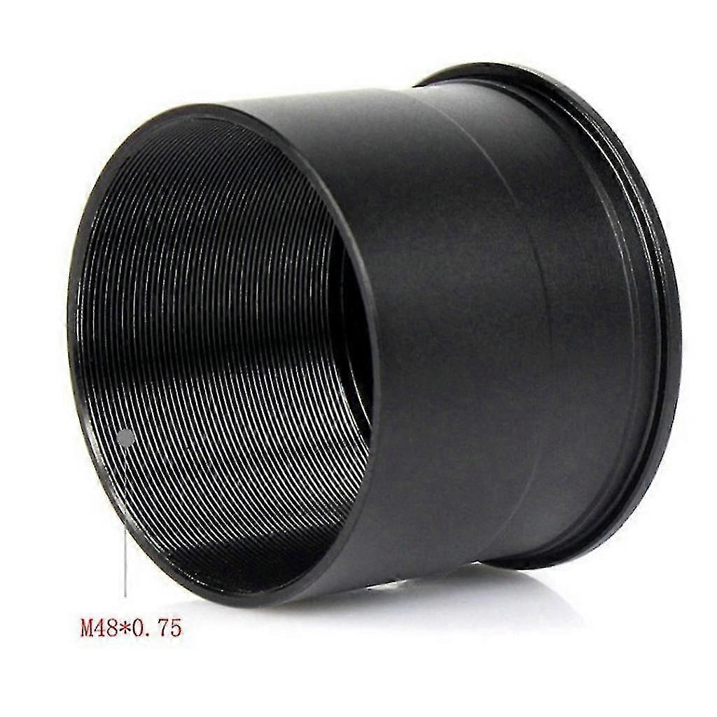 2'' To T2 M42*0.75mm Thread Telescope Eyepiece Mount Adapter Accept 2-inch Astronomical Filters (black)