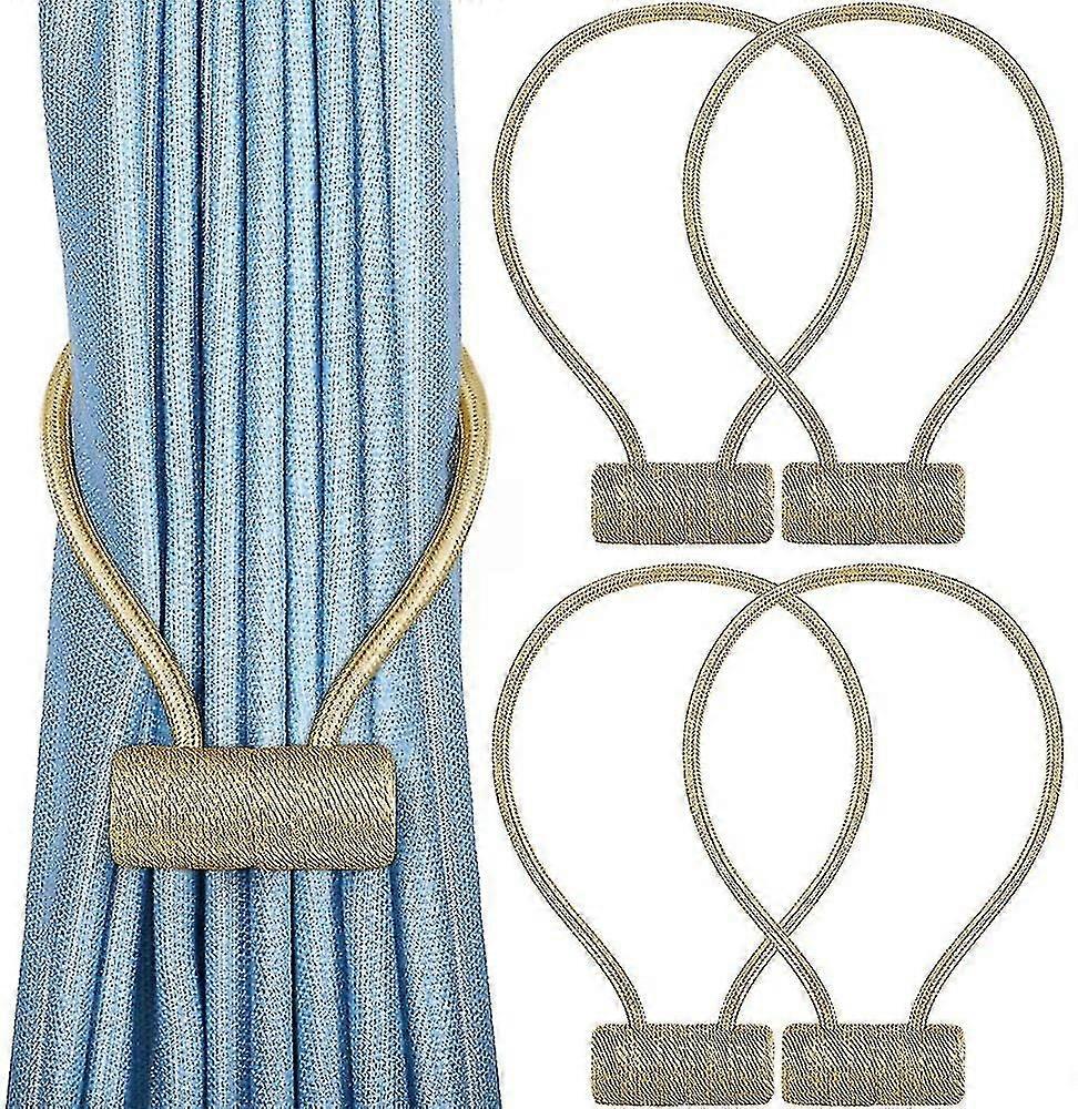 Tiebacks For Curtains. 4 Pieces 16 Inch Curtain Clips Rope Restraint Curtain