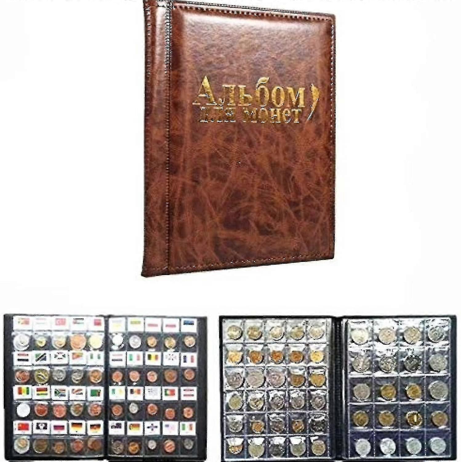 250 Pockets Coin Album Coin Collectors For Coin Storage Coin Collection Book Hg