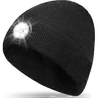 Regalos de cumpleaños para hombres, mujeres, gorro de led, negro, negro