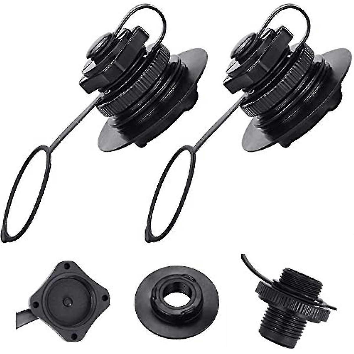2pcs βαλβίδα αέρα Διογκώσιμα βύσματα αέρα σκαφών Μονόδρομη αντικατάσταση πληθωρισμού Αντιδιαρροών Bungs Αντικατάσταση βίδων βιδών Airbed βαλβίδων αντικατάστασης για τη λαστιχένια λέμβο