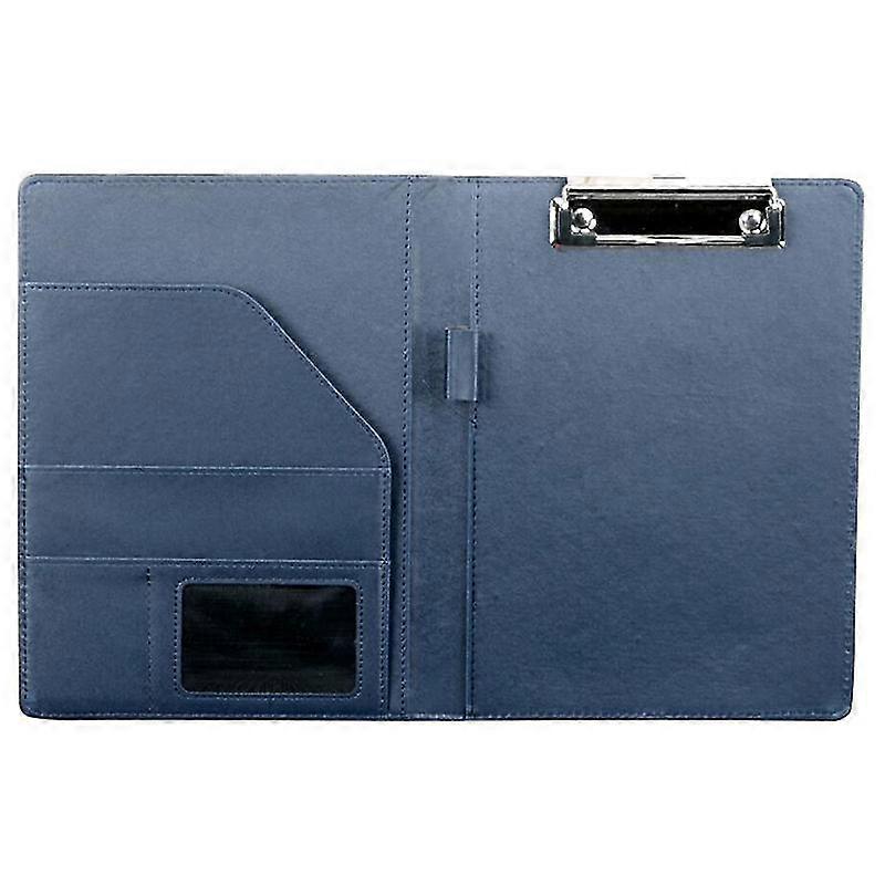 A5 Document Bag File Folder Clipboard Business Office Financial School Supplies (Blue)