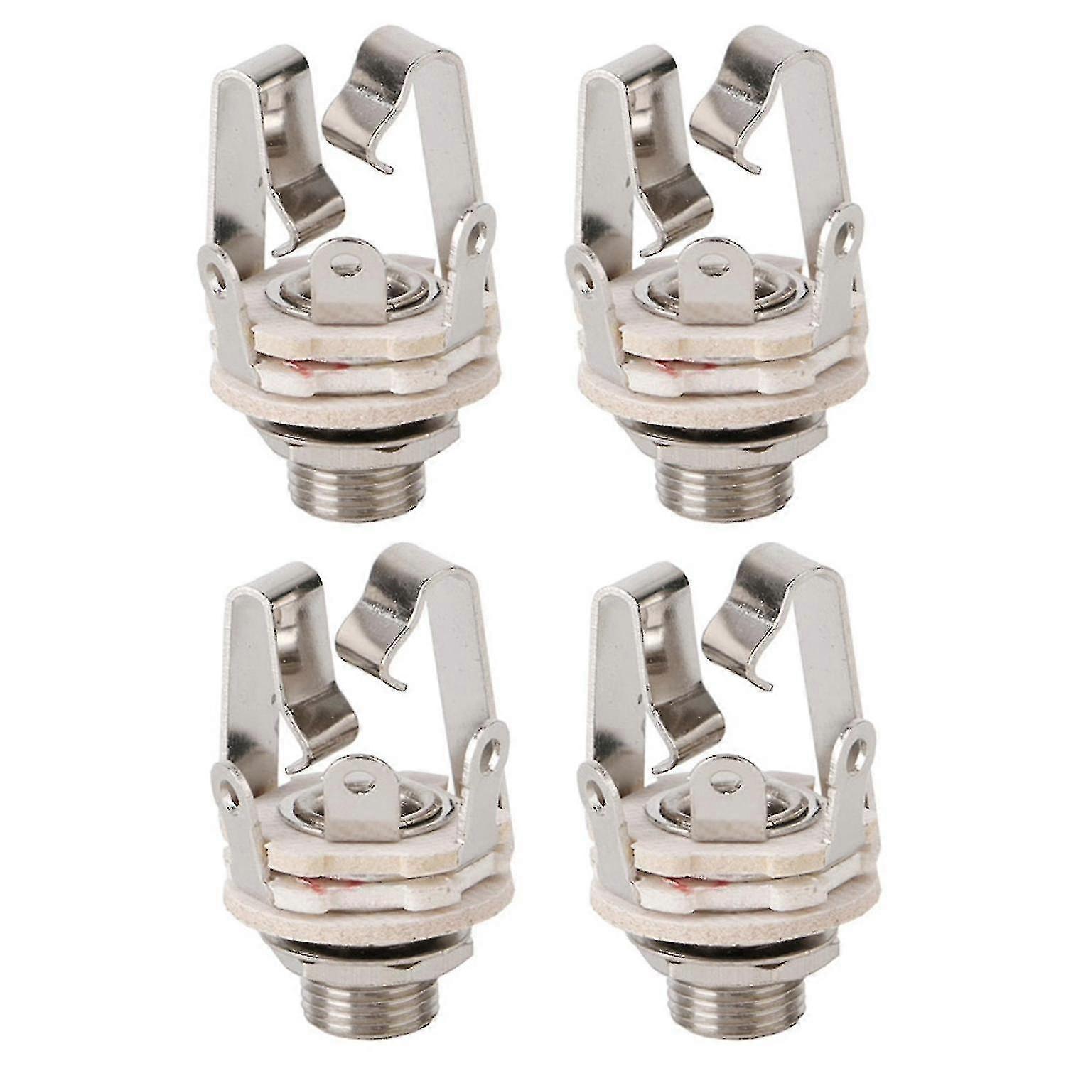 4x 6.5 Two-chl O Cable Connector Plug Socket With A S 6.5 Fe For Guita