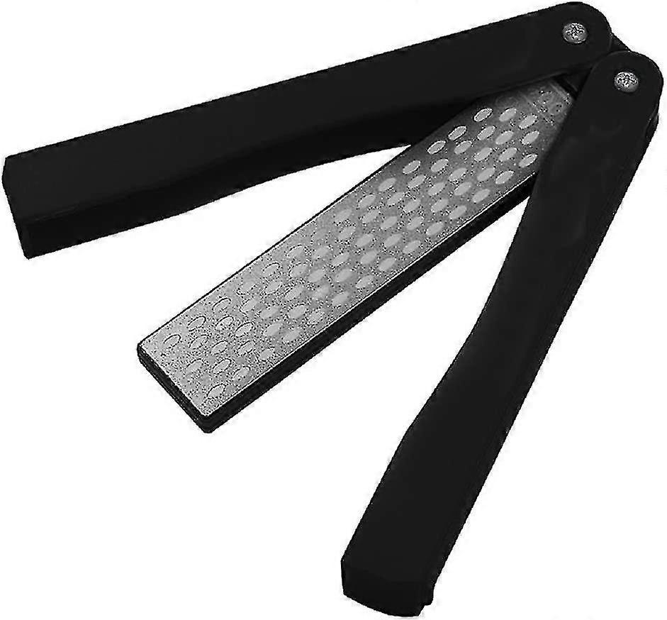 Knife Sharpeners, 400/600 Grit Folding Pocket Diamond Whetstone, Handheld Double Sided Sharpening Stone For Outdoor Camping Kitchen Garden