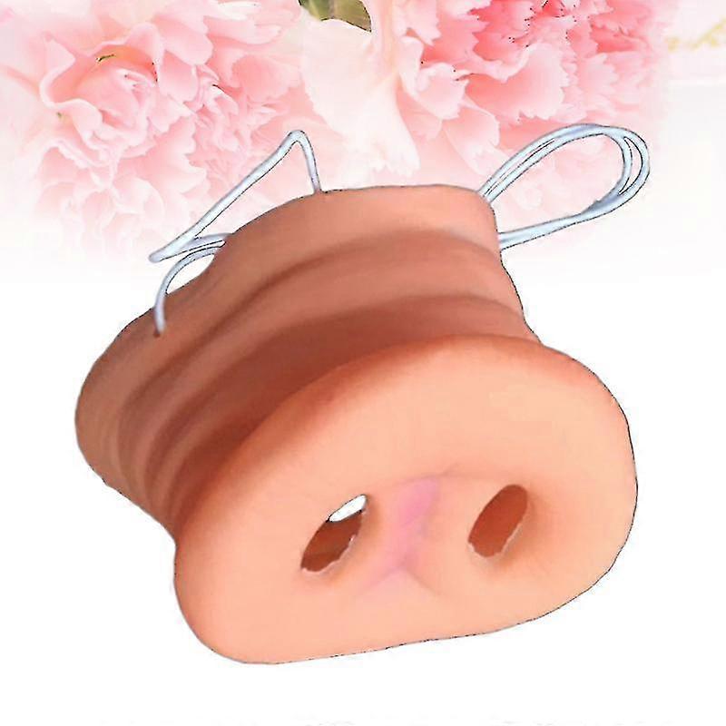 6pcs Simulation Pig Nose With Elastic Band Costume Animal Mask Holloween Party Prop