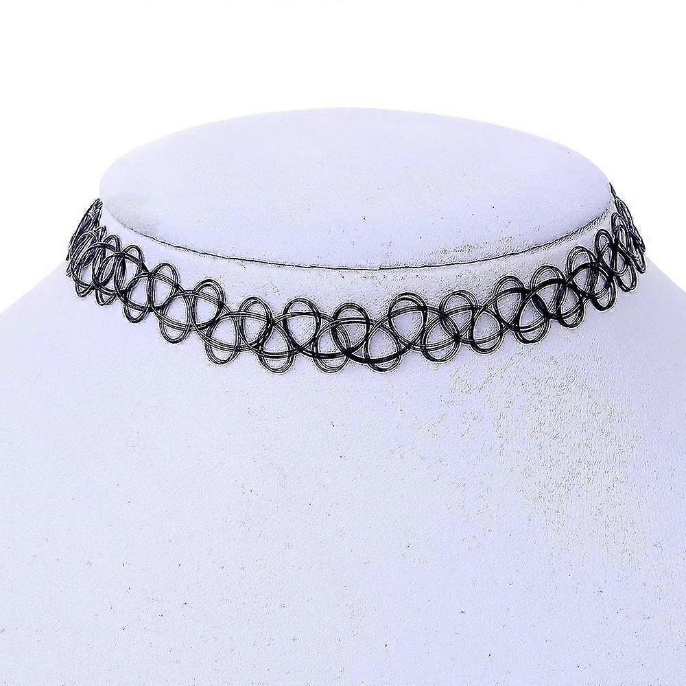 Collier Choker 2-pack - One Size Black One Size