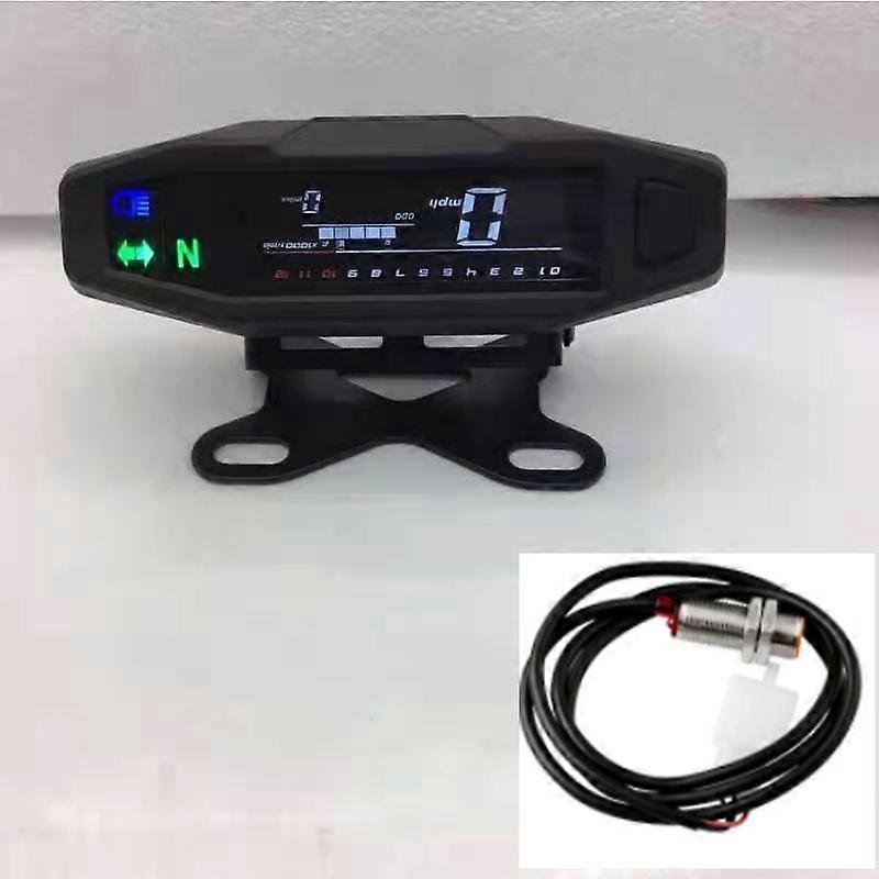 Universal Motorcycle Odometer Digital Speedometer Odometer Tachometer Adjustable With Bracket Dashboard Replacement Kr200~31025